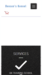 Mobile Screenshot of bensonskennel.com